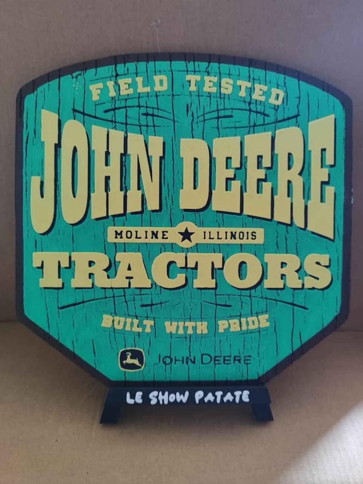 Vintage John Deere Plaque