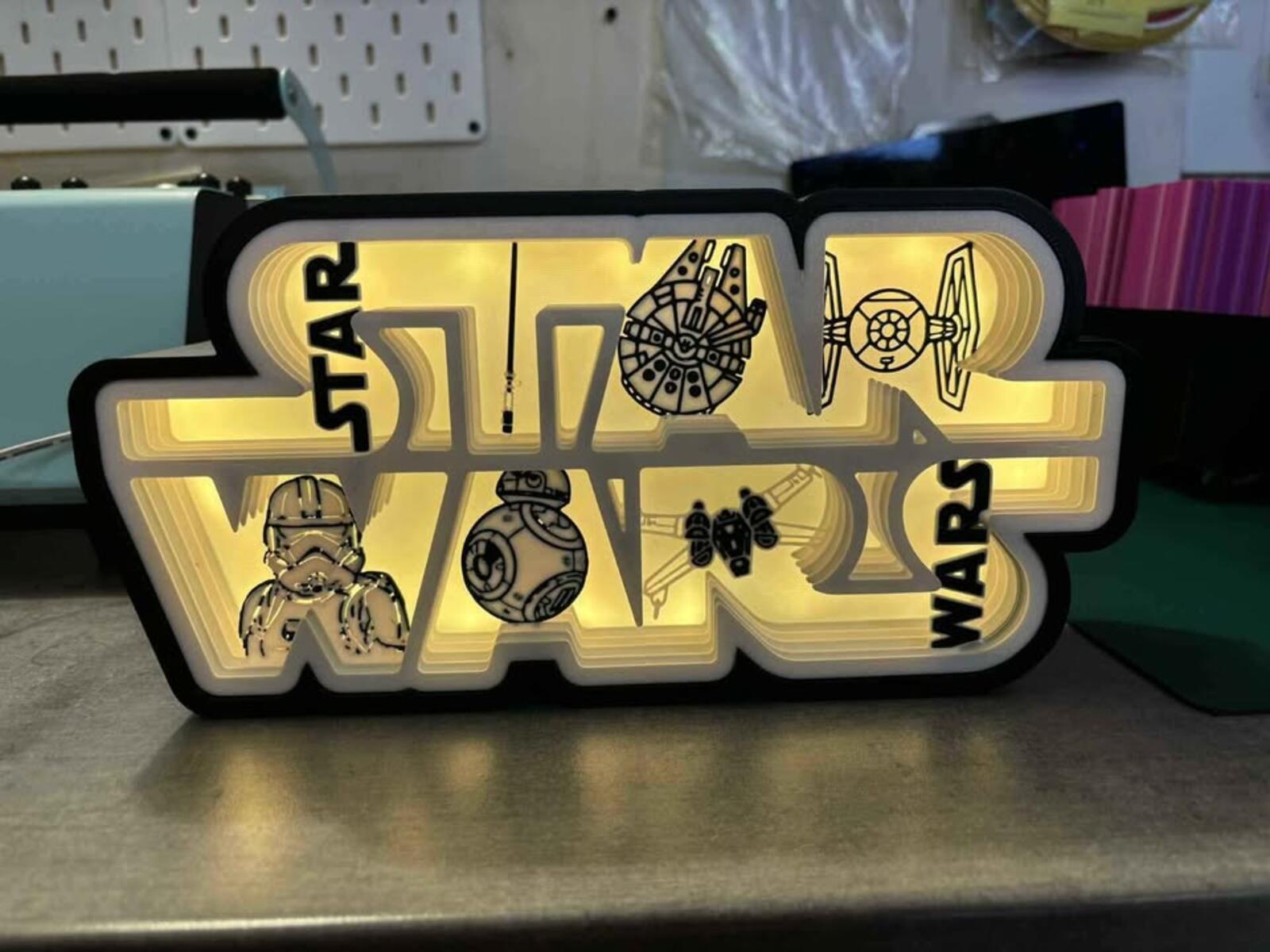 Star Wars Layered Lightbox