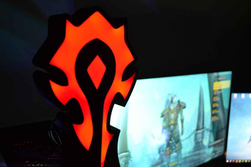 World Of Warcraft Horde Lightbox With Stand