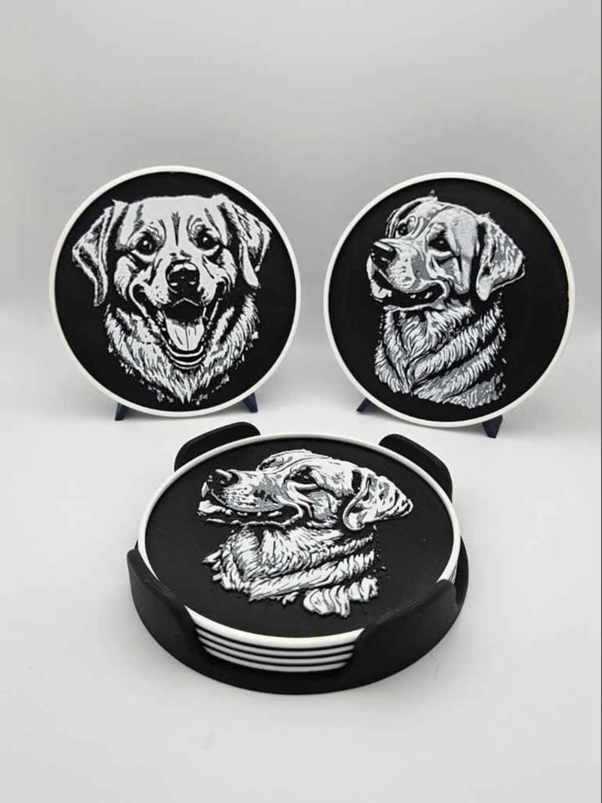 Golden Retriever Coaster Set (6)