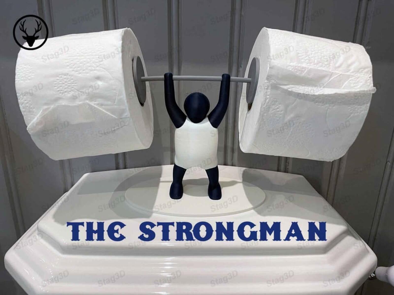 The Strongman Toilet Roll Holder