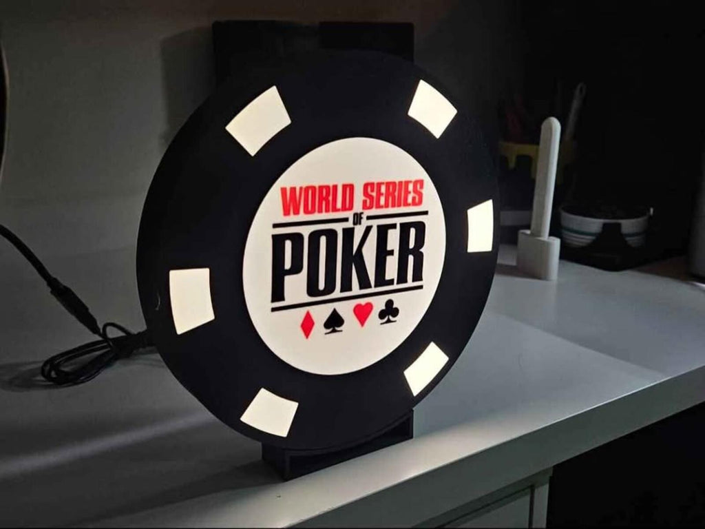 World Series Poker Lightbox With Stand
