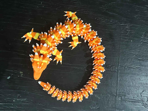 Candy Corn Articulating Dragon