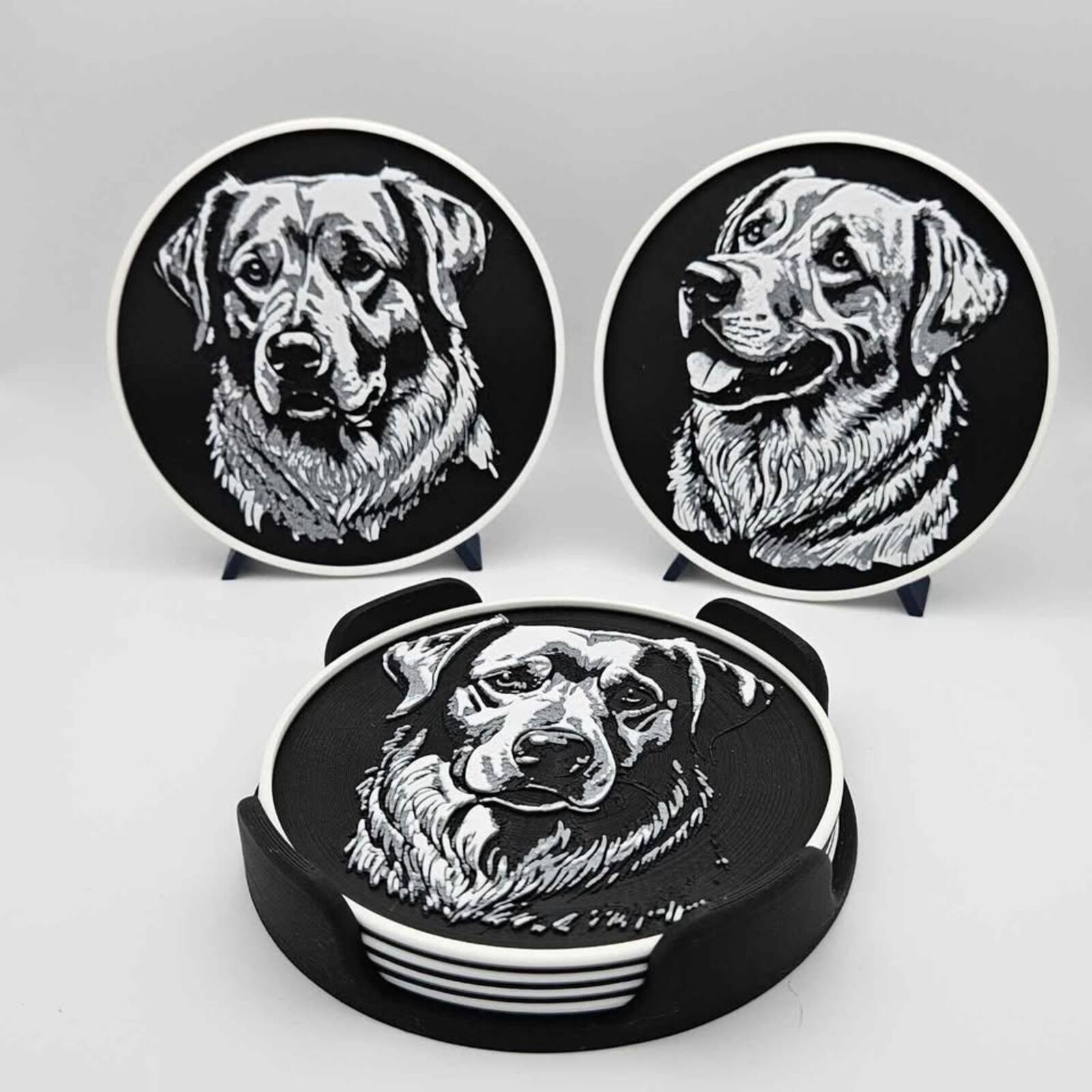 Golden Retriever Coaster Set (6)