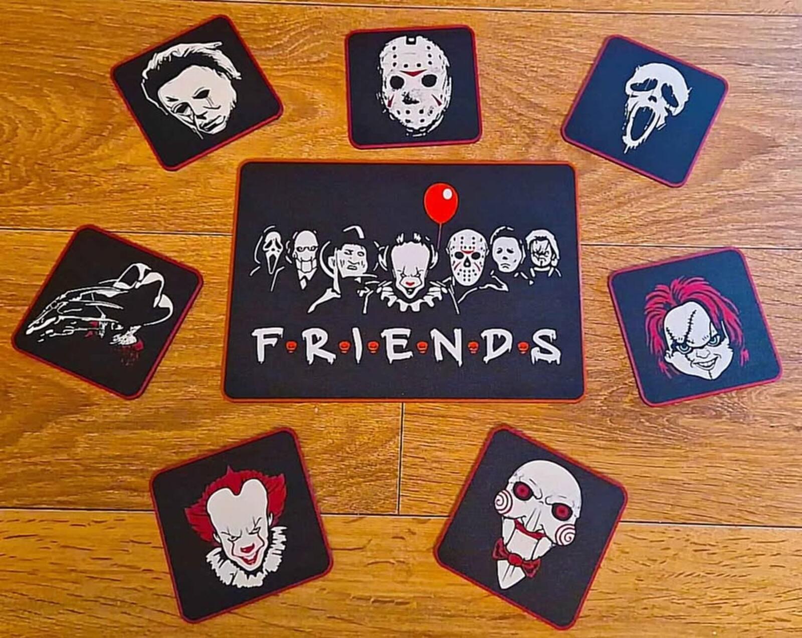 Halloween "Friends" Coaster Set (7)
