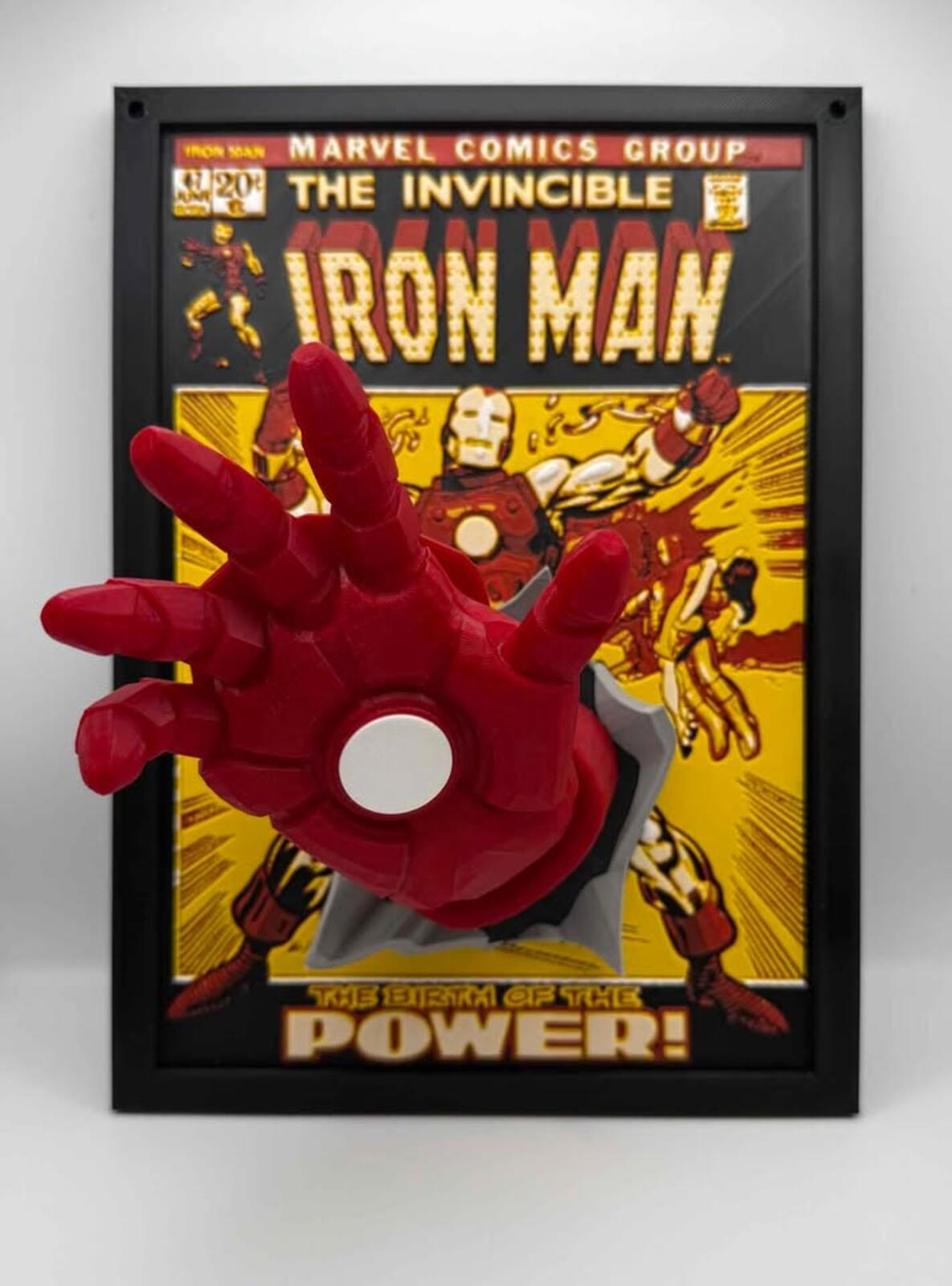 Iron Man Comic Cover Pop Out Plaque