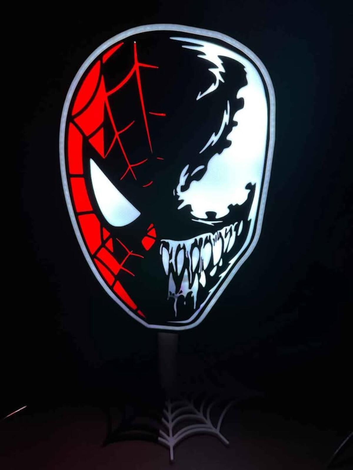 Venomized Spider-Man Lightbox With Stand