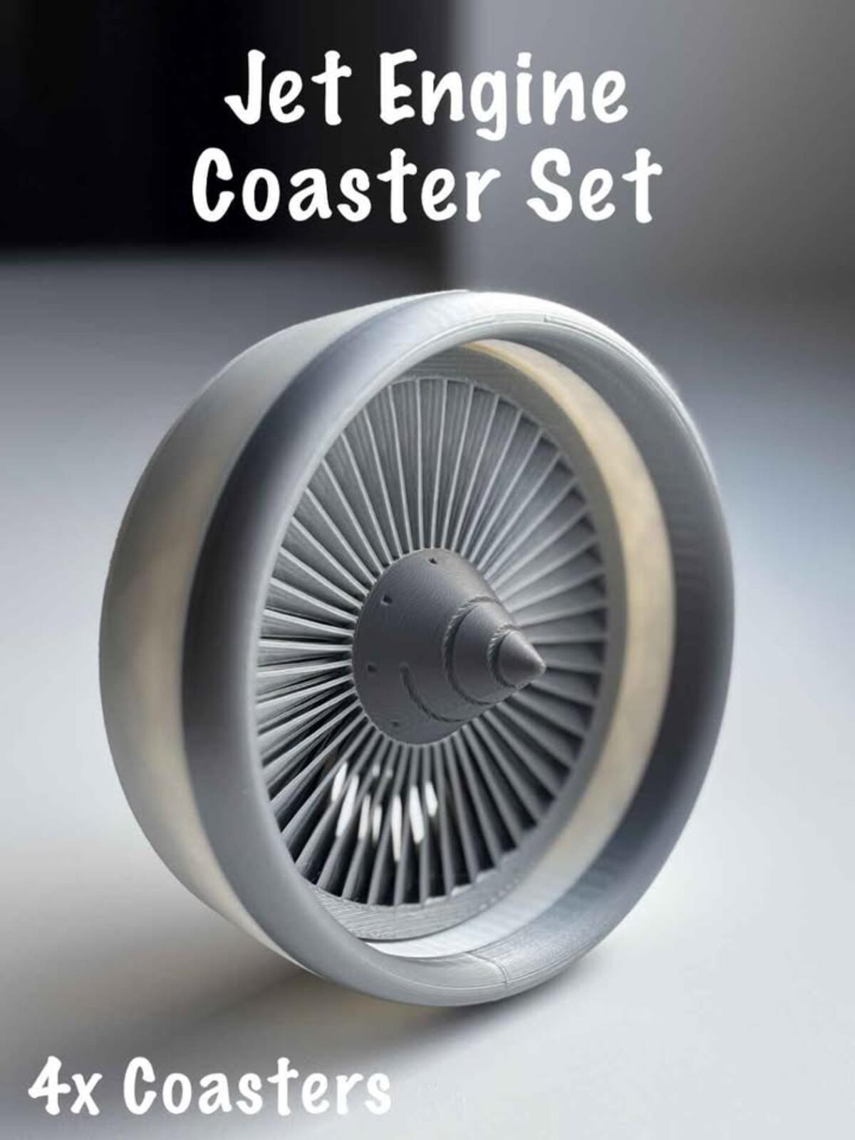 Jet Engine Coaster Set (4)