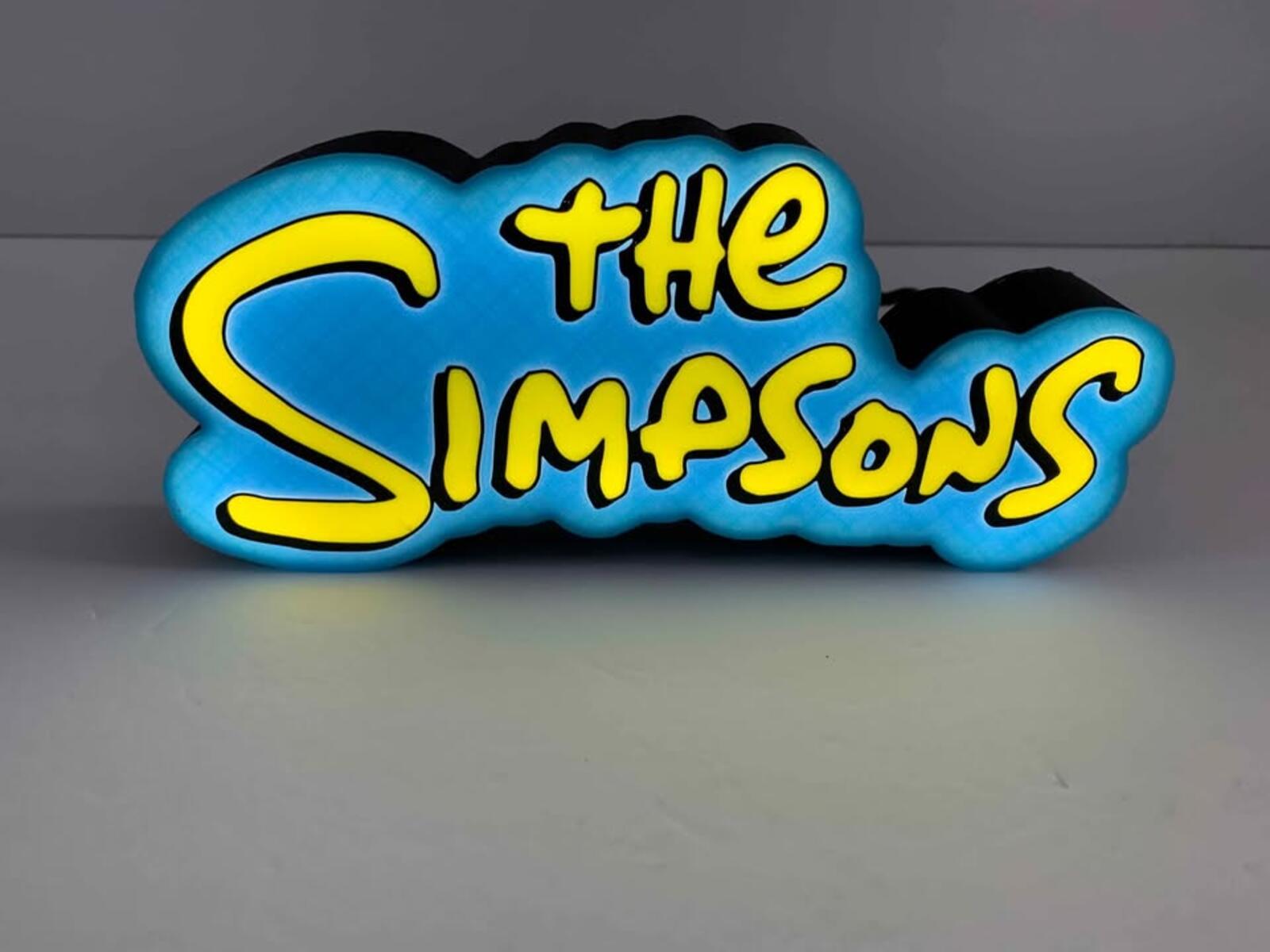 The Simpsons Lettering Lightbox