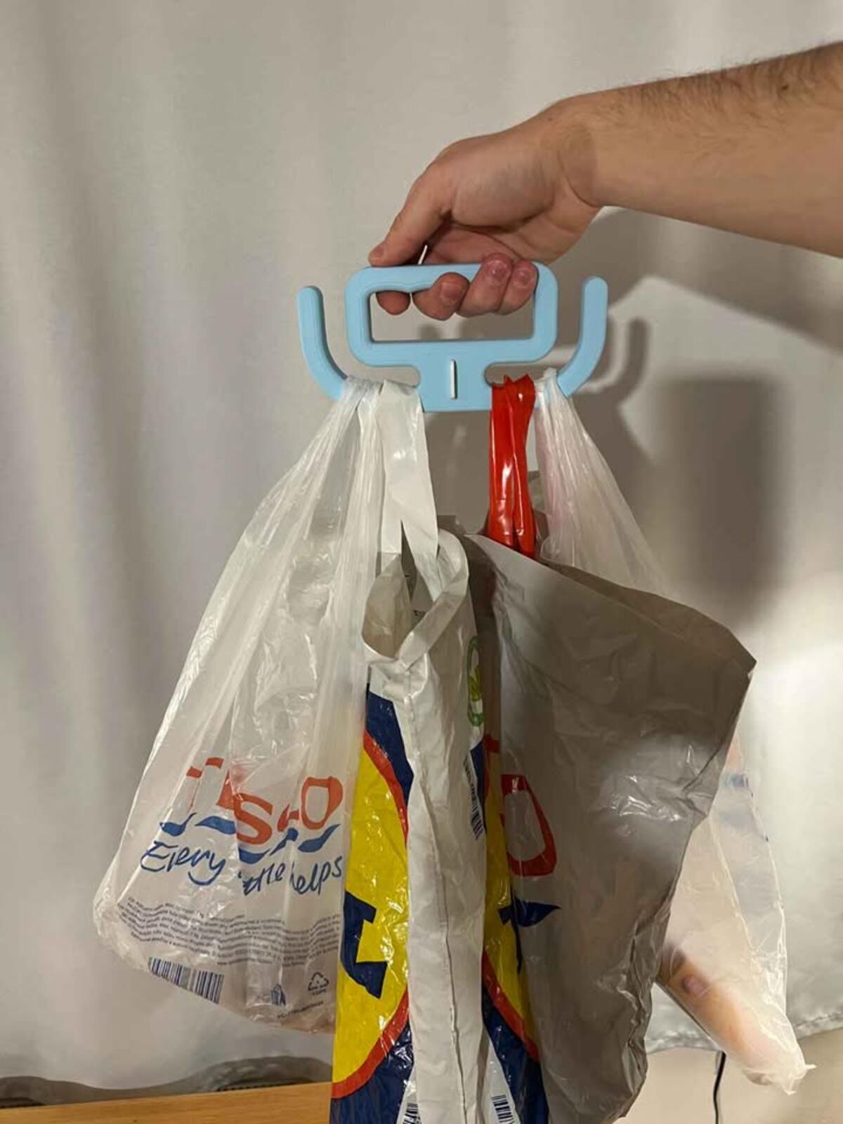 Grocery Bag Holder With Cart Token