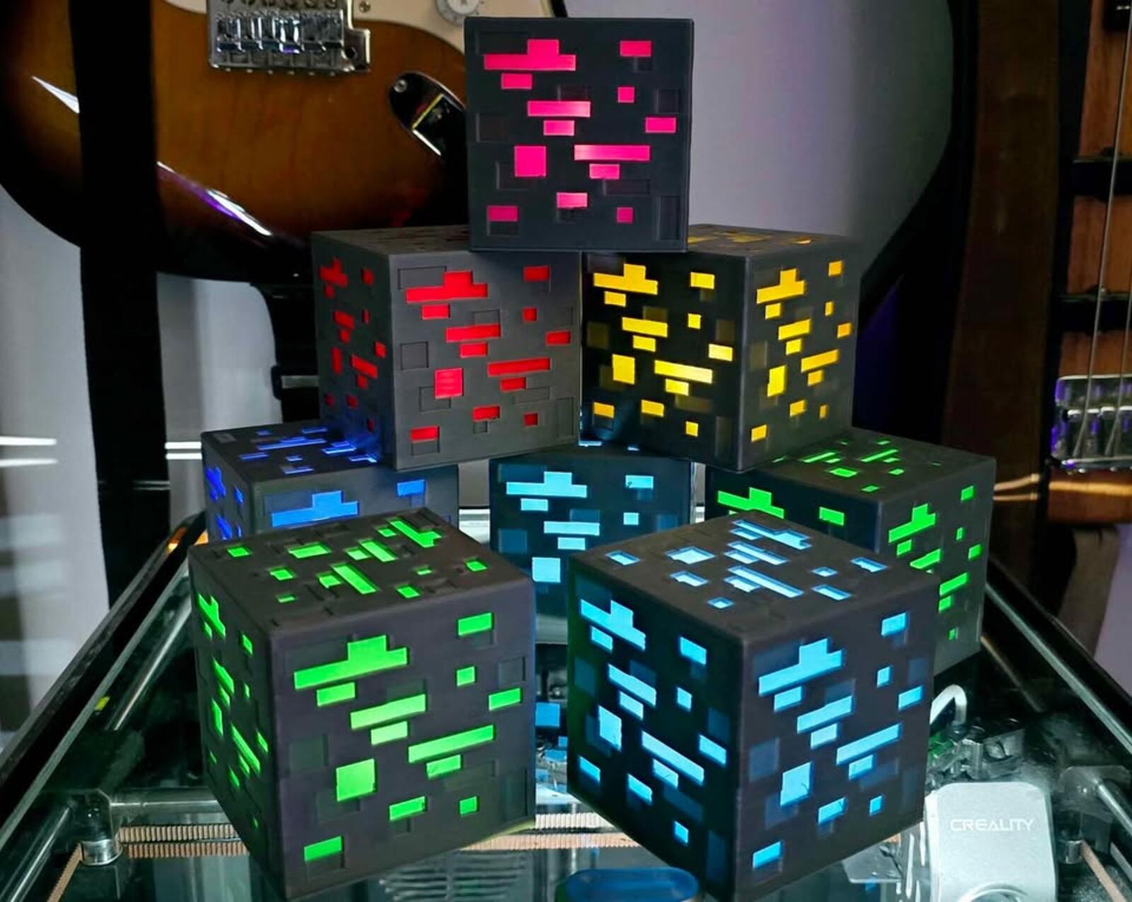 Minecraft Ore Lightbox