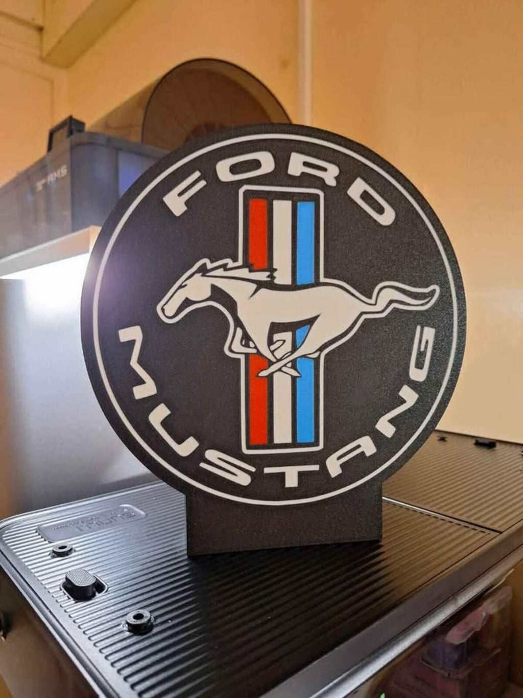 Ford Vintage Mustang Lightbox With Stand