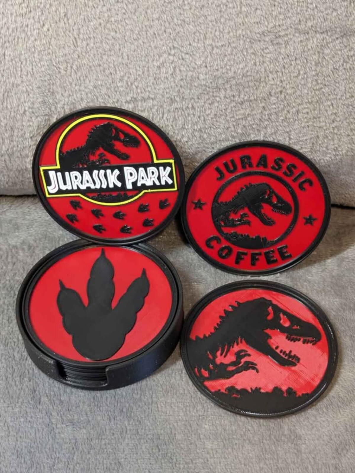 Jurassic Park/ World Coaster Sets (4)
