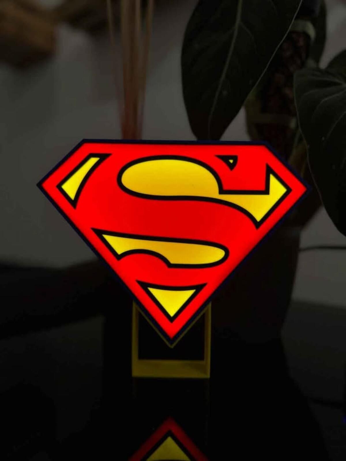 Superman Lightbox With Stand