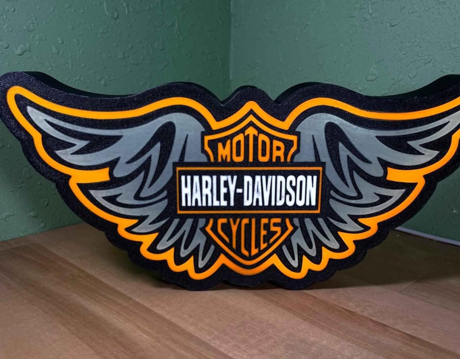 Harley Davidson Wings Lightbox