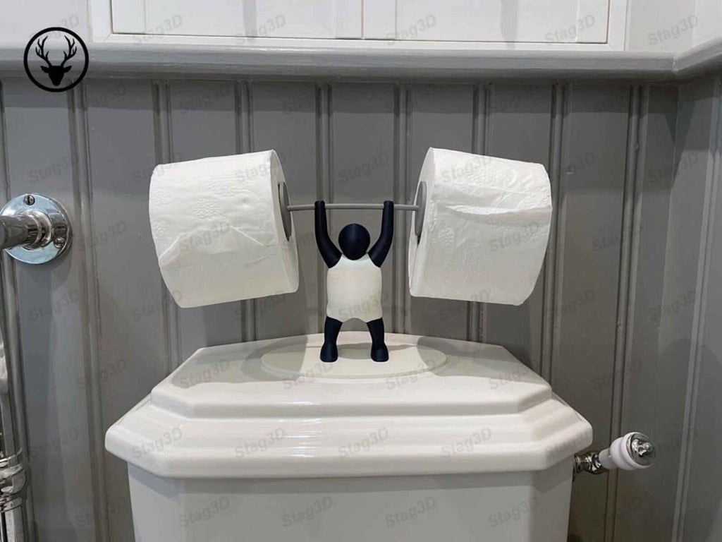 The Strongman Toilet Roll Holder