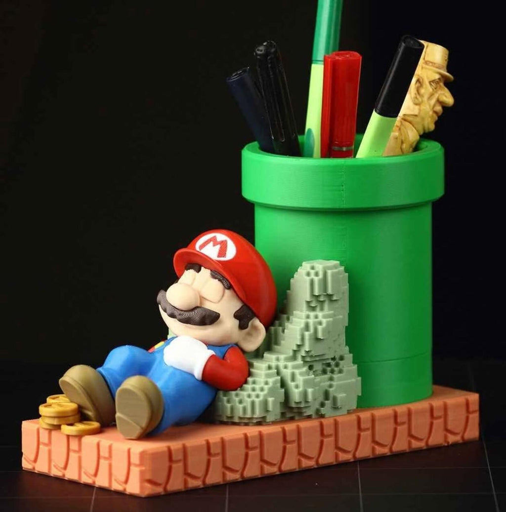 Mario Sleeping Pencil Holder