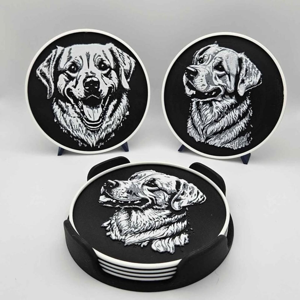Golden Retriever Coaster Set (6)