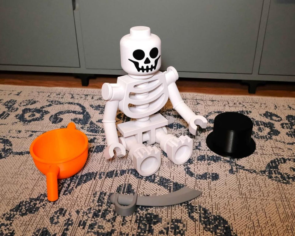 Giant Lego Skeleton With Accessories