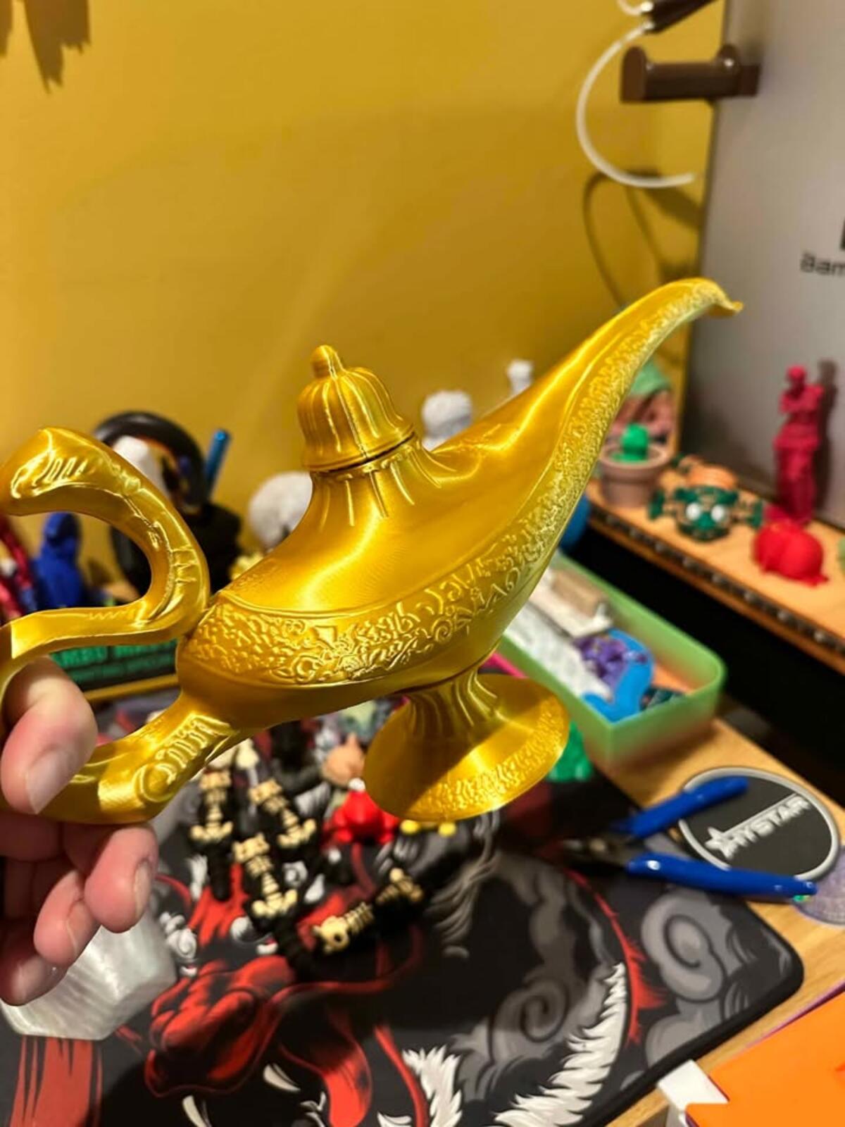 The Genies Lamp From Aladdin Sculpture