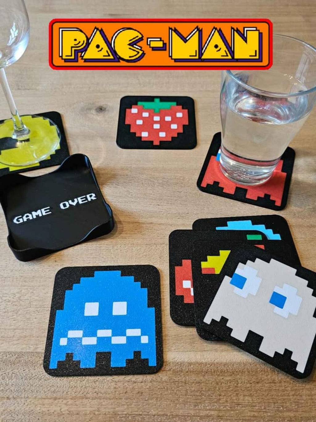 Pac-Man Coaster Set (8)