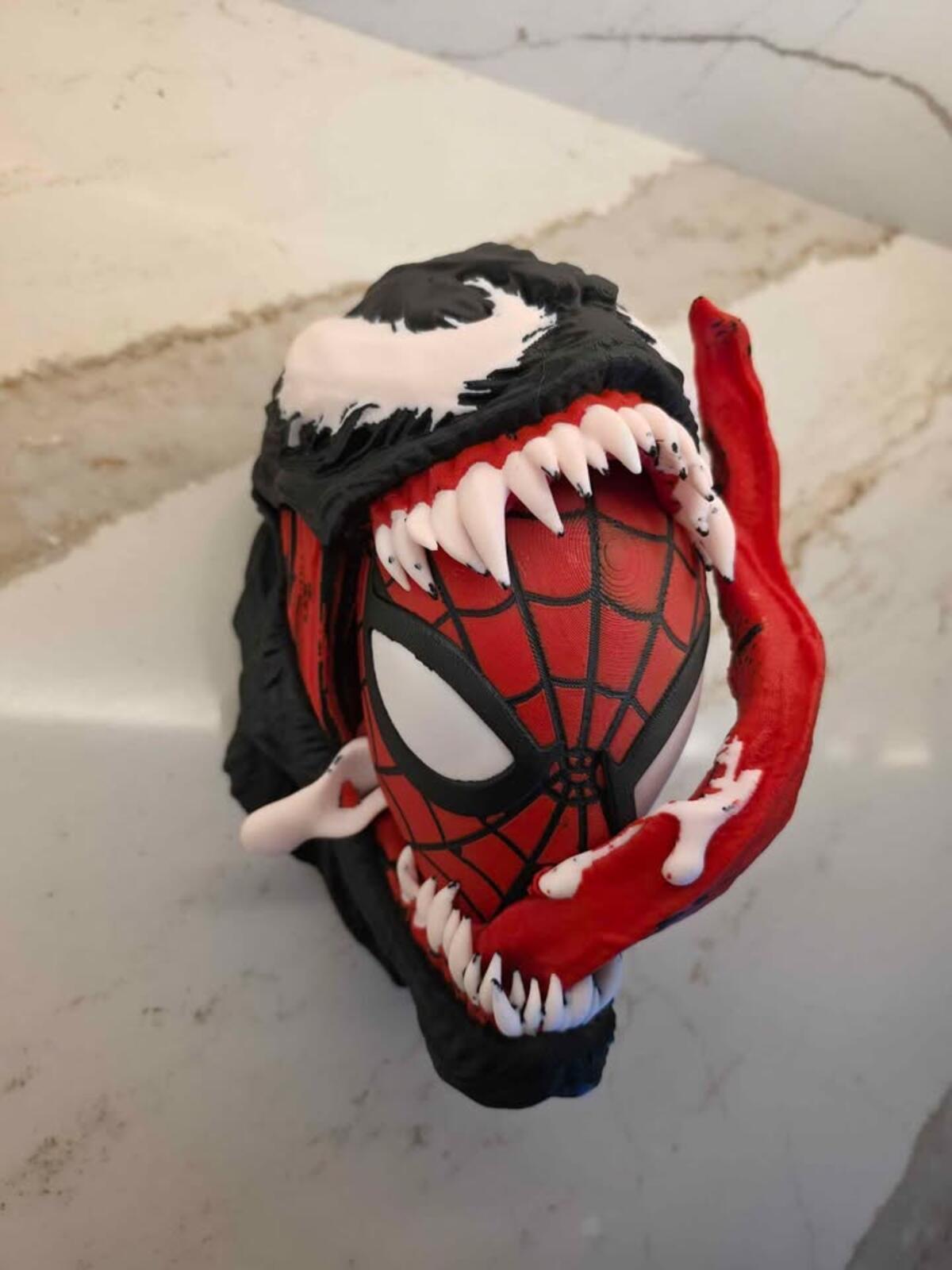 Venomized Spider-Man Head