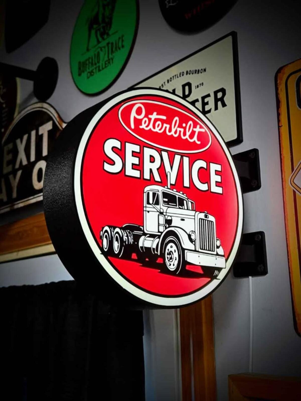 Peterbilt Double Sided Lightbox With Wall Mount