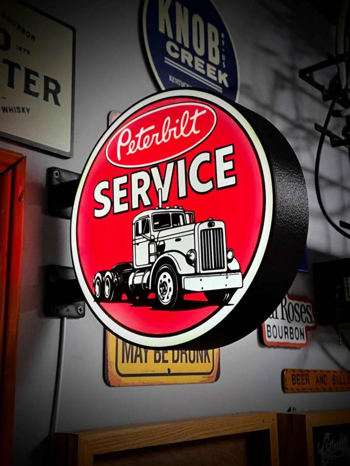 Peterbilt Double Sided Lightbox With Wall Mount