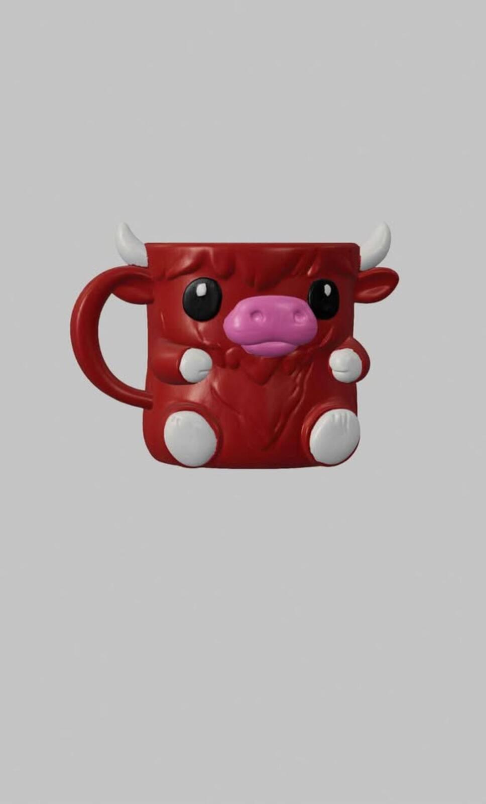 Highland Cow Ice Cream Pint Holder
