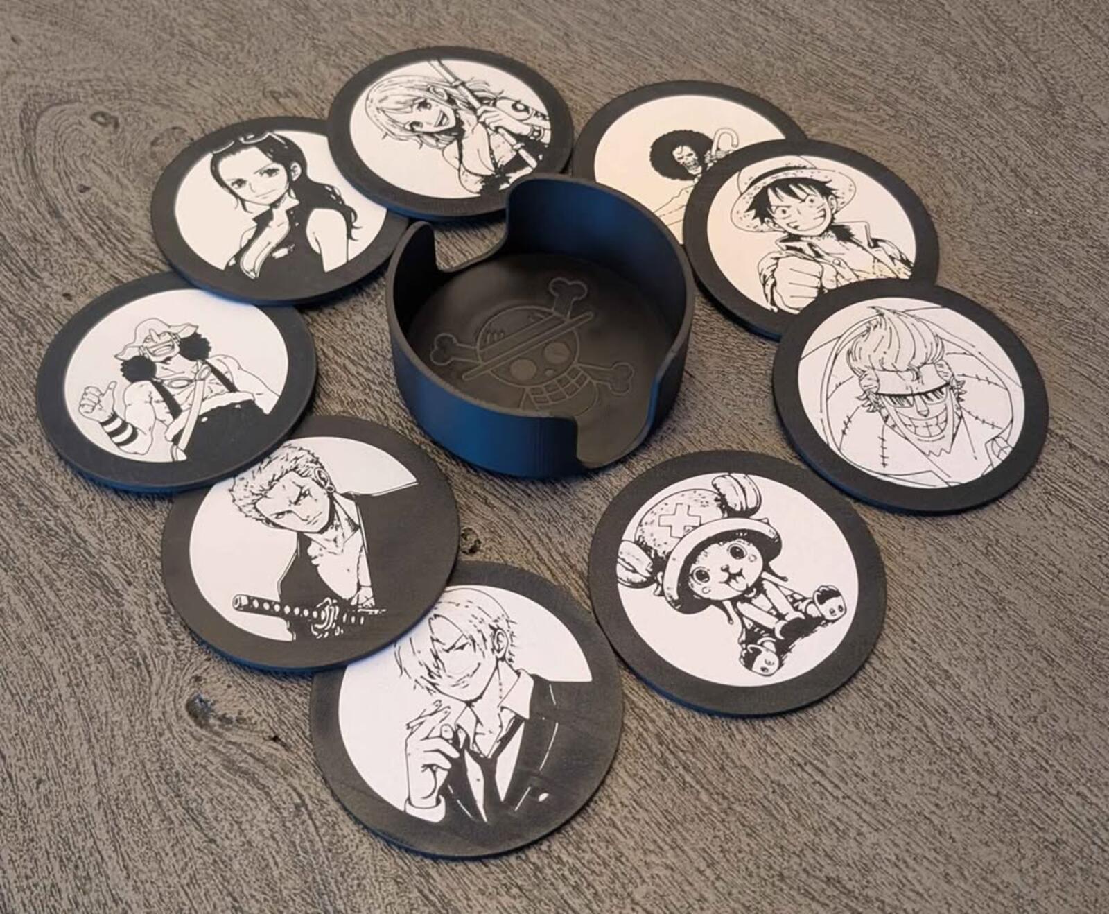 One Piece Characters Coaster Set (9)