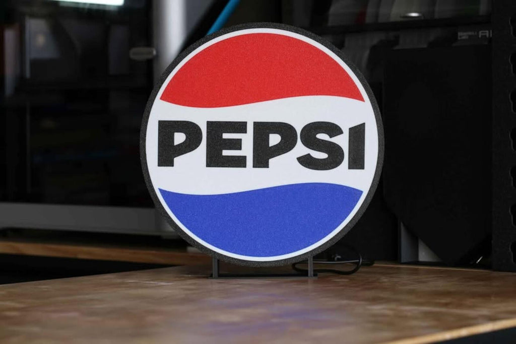 Pepsi Lettering Lightbox With Stand