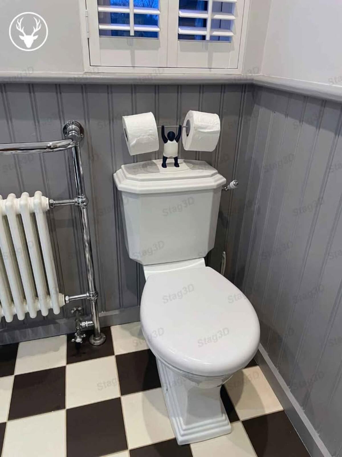 The Strongman Toilet Roll Holder