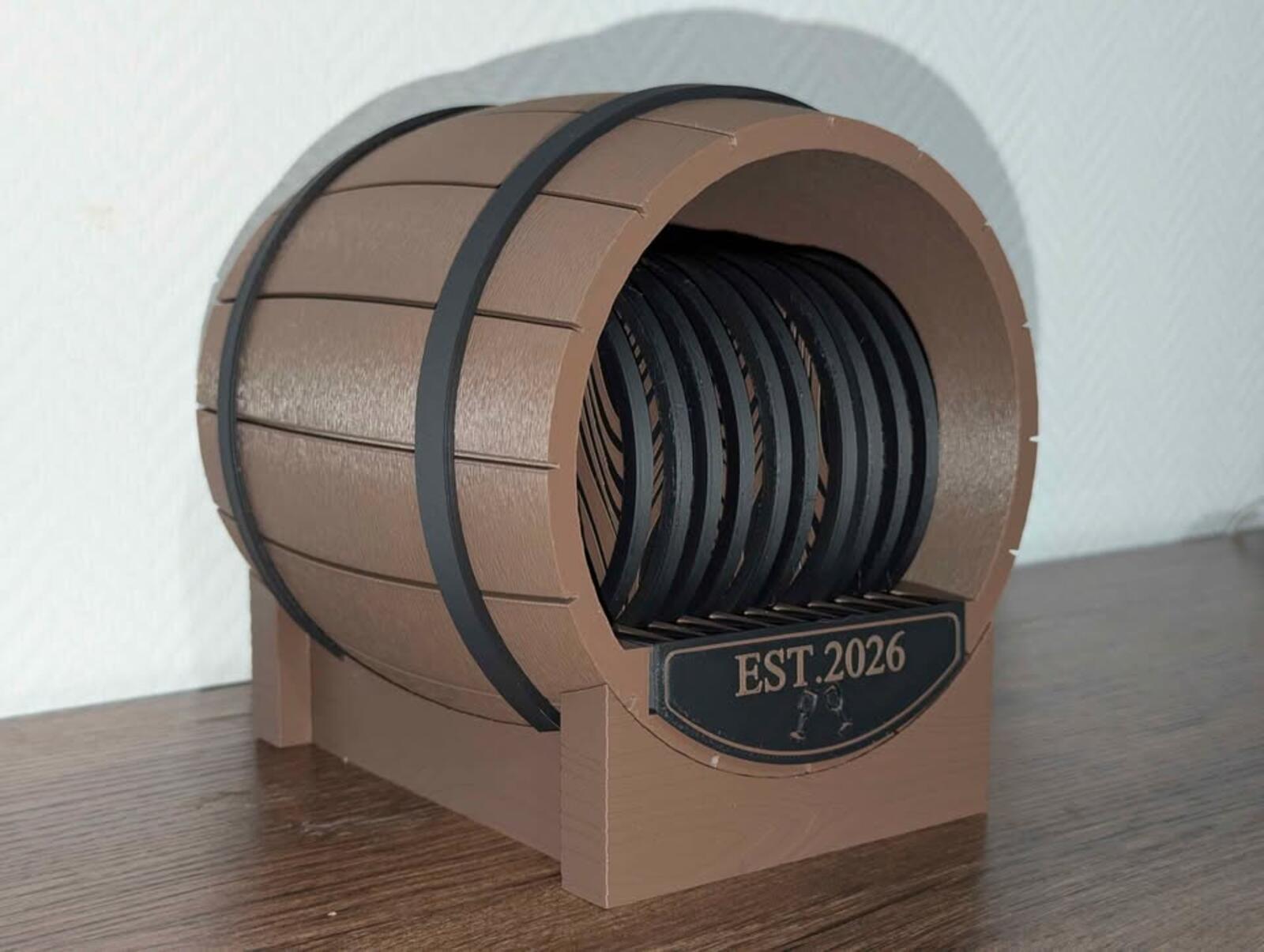 Vintage Barrel Coaster Set (10)