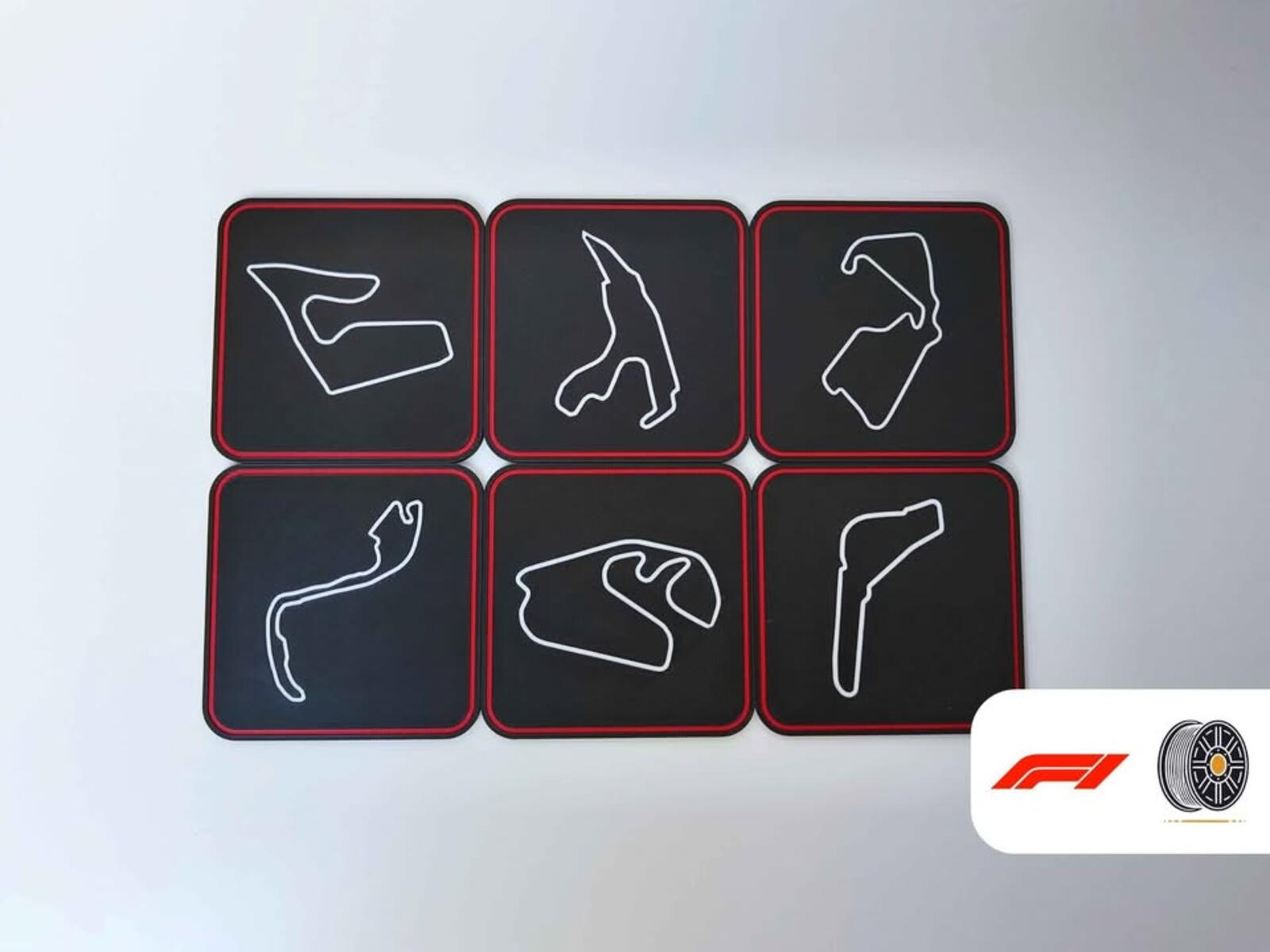 F1 Circuit Coaster Set (6)