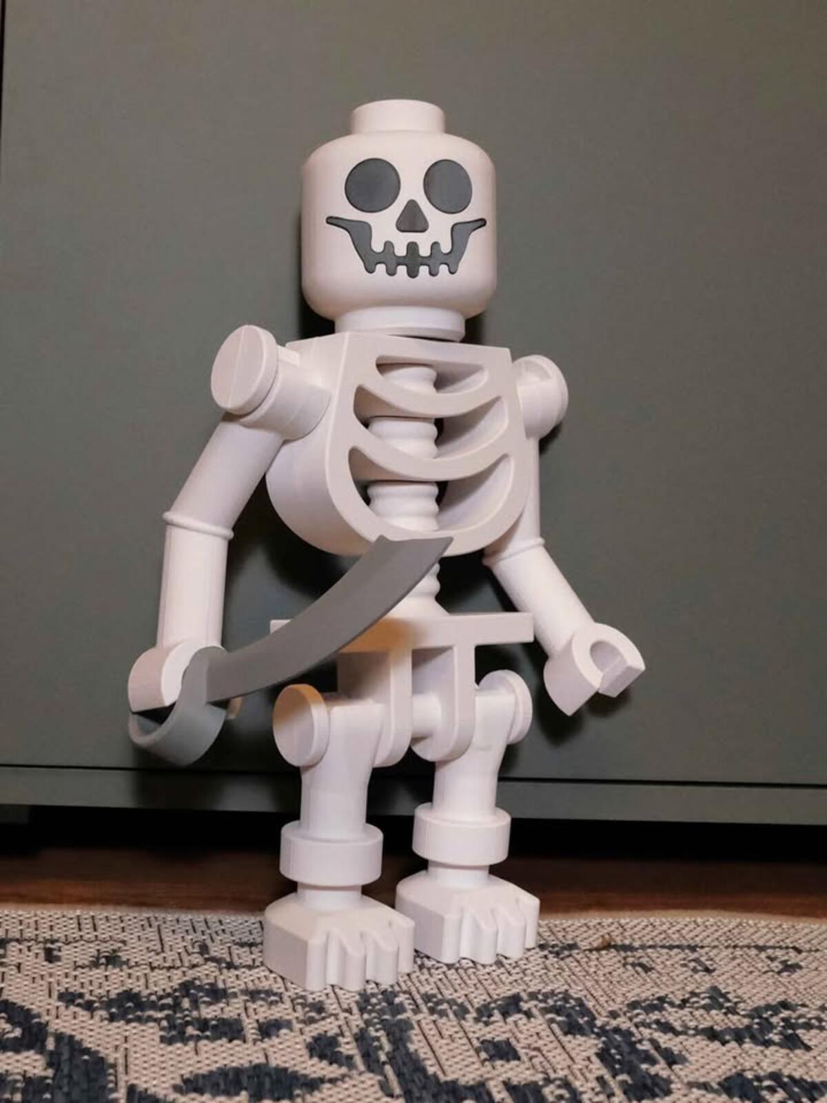 Giant Lego Skeleton With Accessories