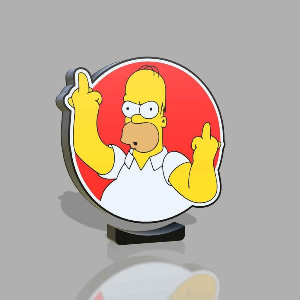 Homer Simpson Lightbox With Stand