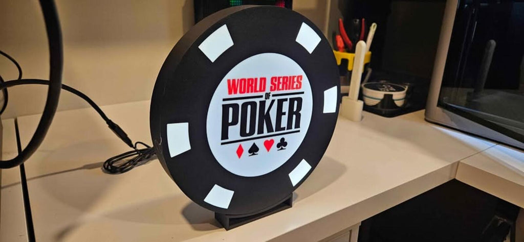 World Series Poker Lightbox With Stand