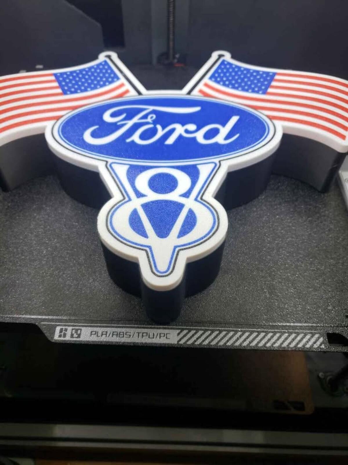 Ford V8 Emblem Lightbox