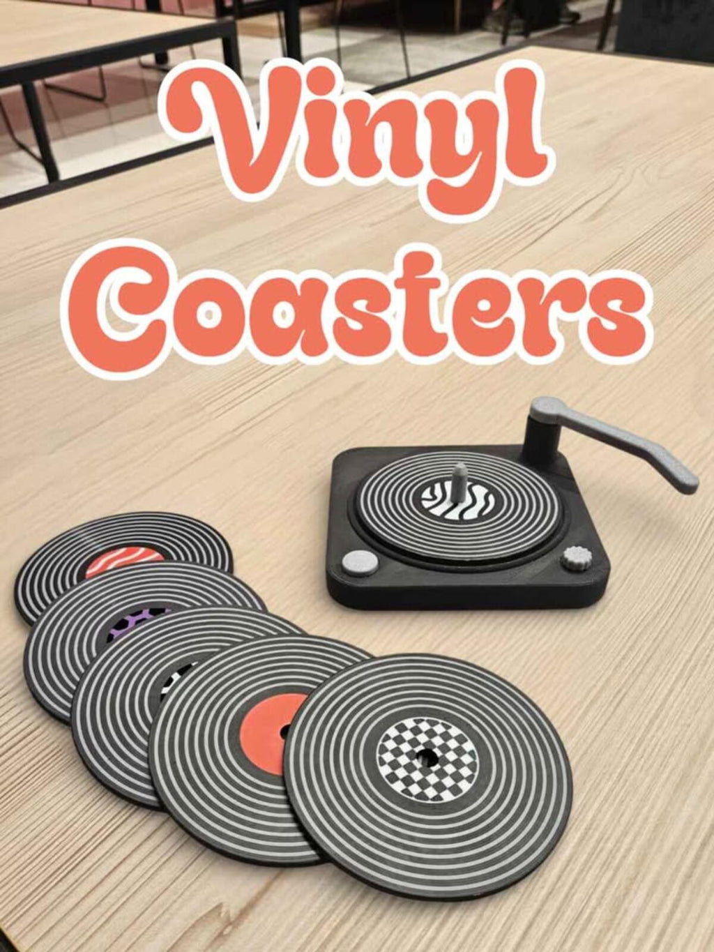 Vinyl Coaster Set (6)