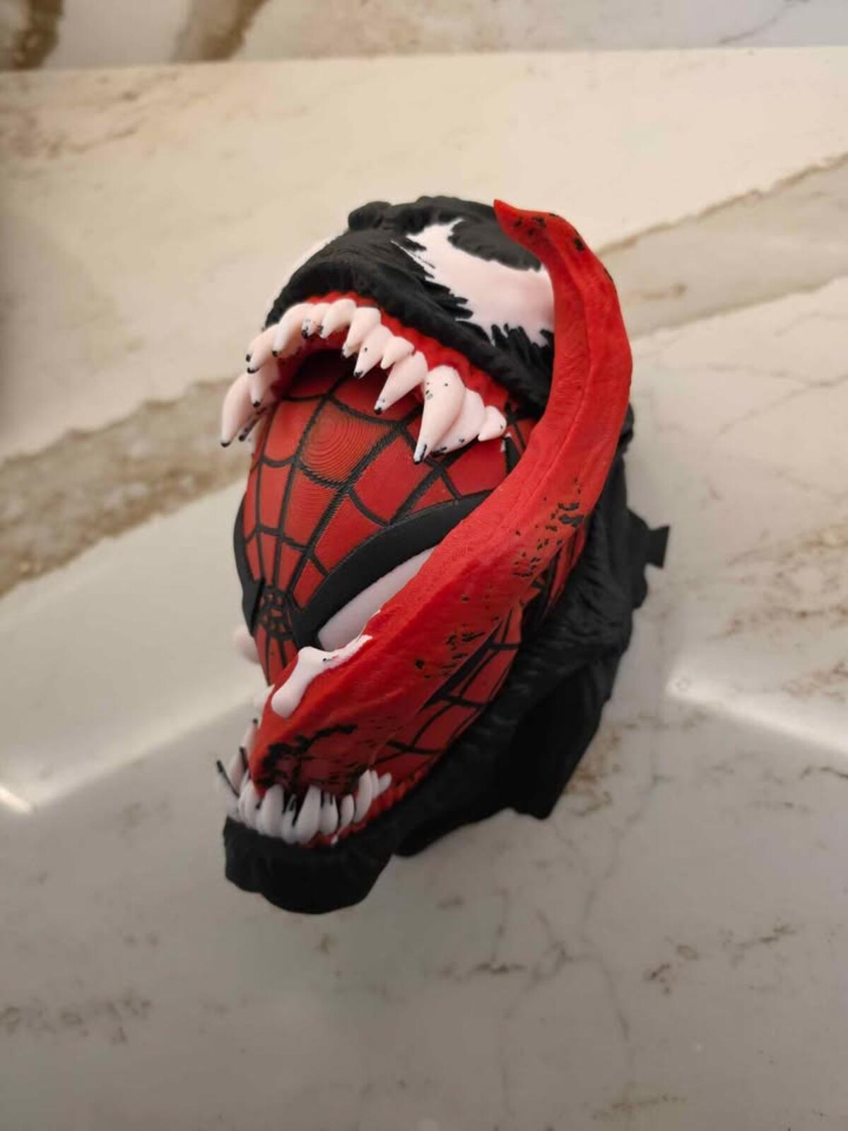 Venomized Spider-Man Head