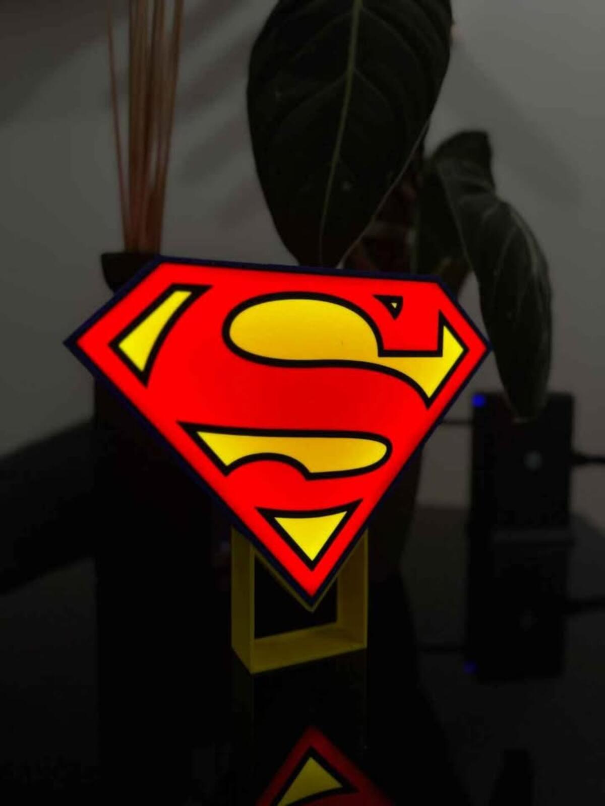 Superman Lightbox With Stand