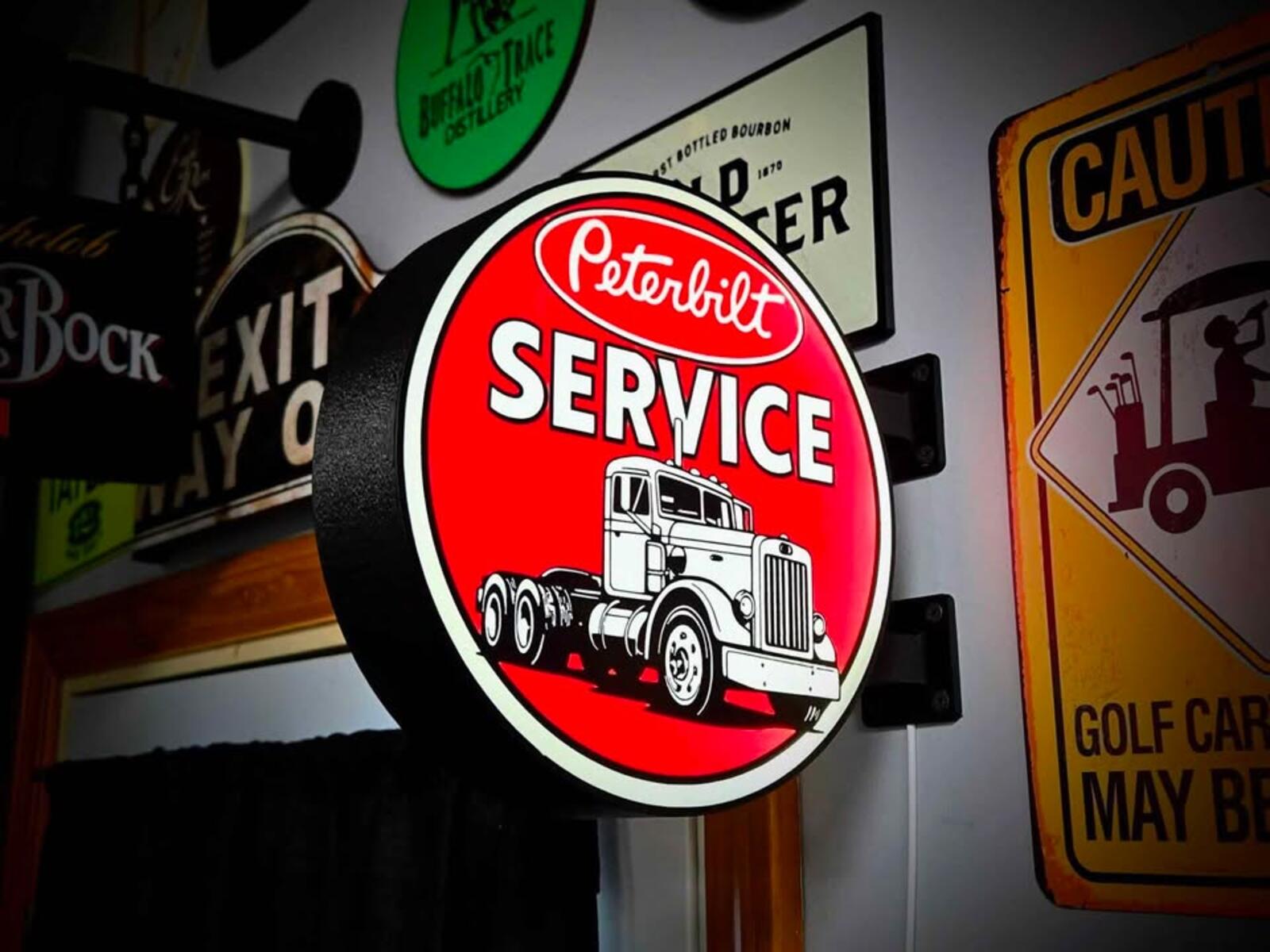 Peterbilt Double Sided Lightbox With Wall Mount