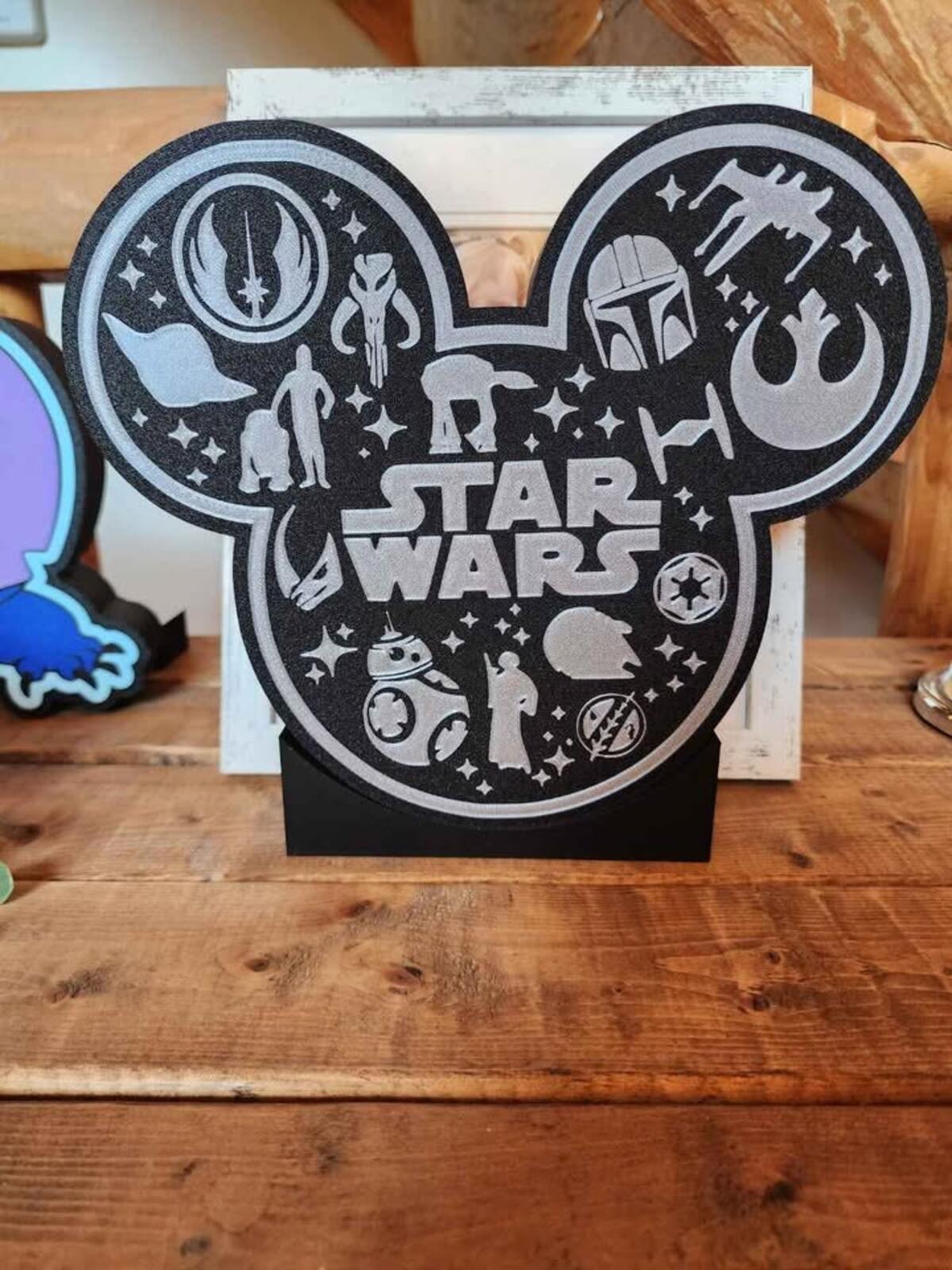Disney Star Wars Lightbox With Stand