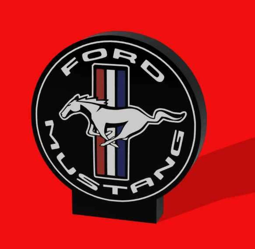 Ford Vintage Mustang Lightbox With Stand