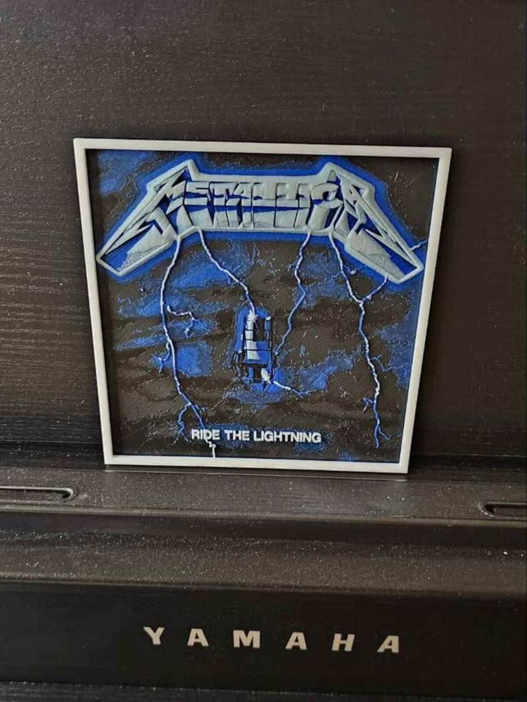 Metallica "Ride The Lightning" Sign With Easel