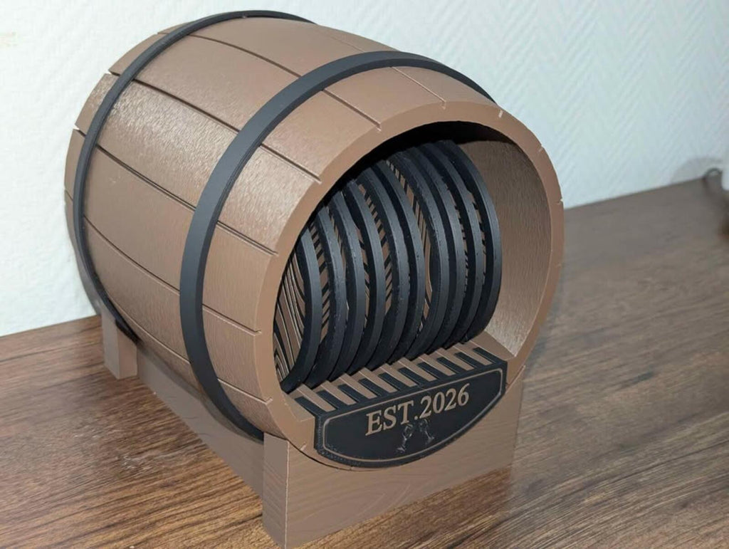 Vintage Barrel Coaster Set (10)
