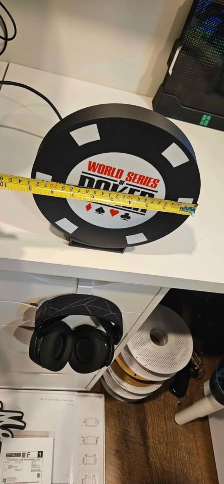 World Series Poker Lightbox With Stand
