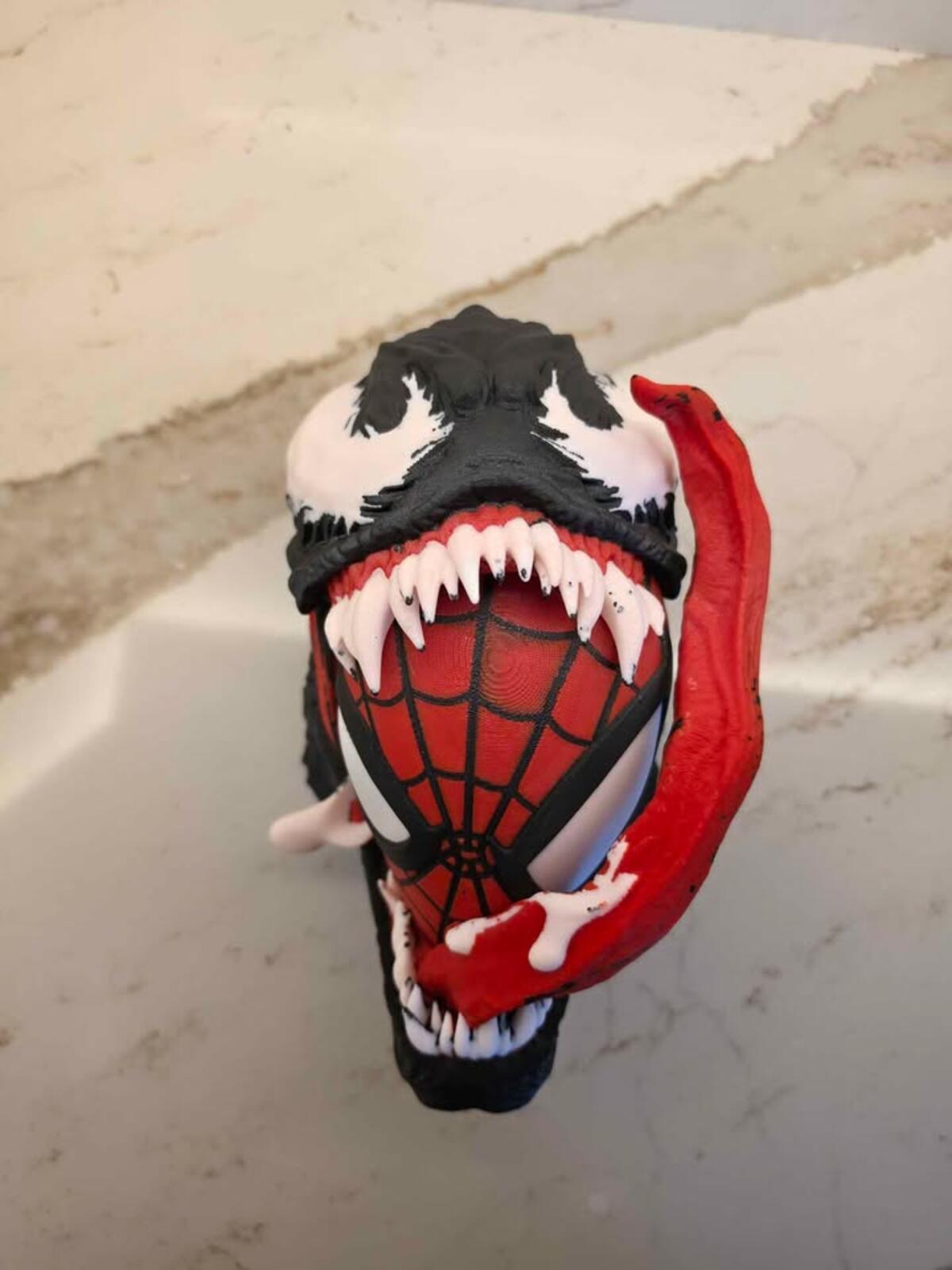 Venomized Spider-Man Head