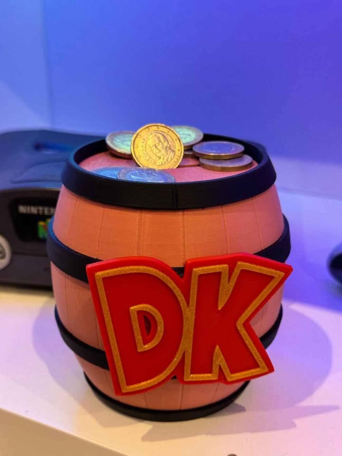 Donkey Kong Piggy Bank Barrel