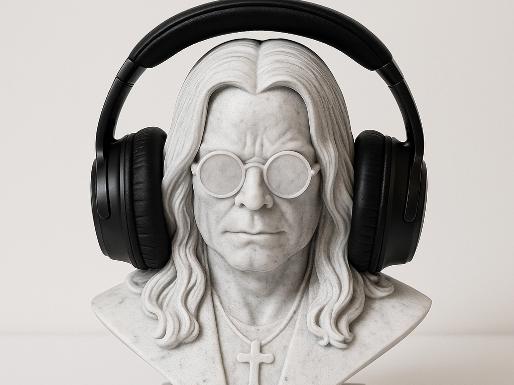 Ozzy Osbourne Headphone Holder | 3D Printed Headset Stand | Rock Music Desk Organizer